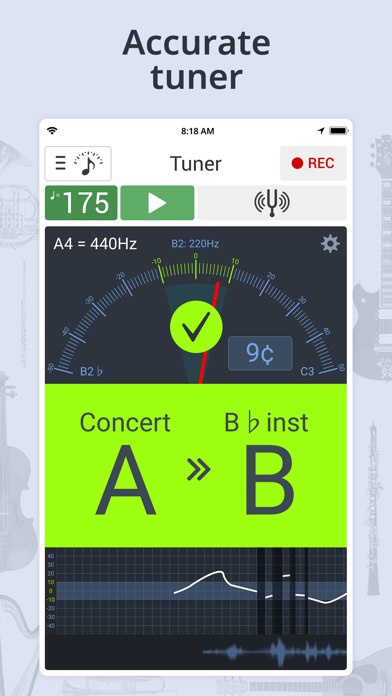 How to cancel & delete Tuner & Metronome -Soundcorset from iphone & ipad 1