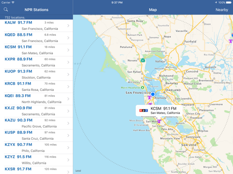 NPR Station Locator - náhled
