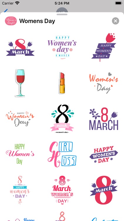 Happy Women's Day Sticker Emos