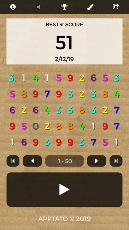 Pi Digits Memory Game screenshot-3