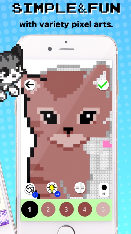 Pixel Art - Coloring by number