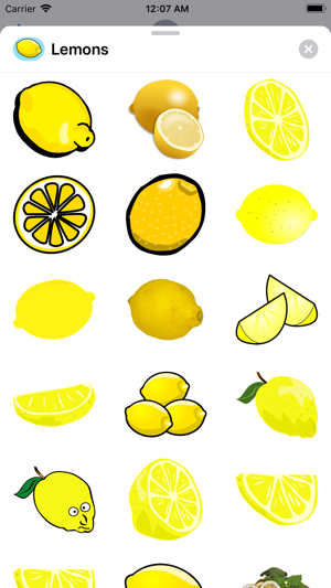 Lemony Lemon Stickers