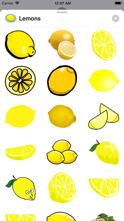 Lemony Lemon Stickers