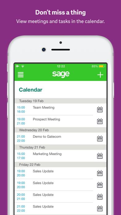 Sage CRM for iPhone