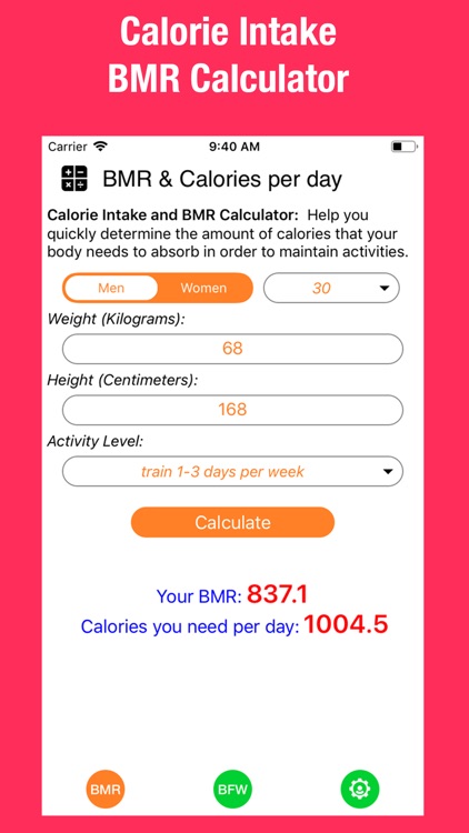 BMR - Diet & Marcos Tracker