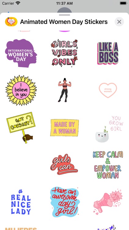 Animated Women Day Stickers screenshot-5