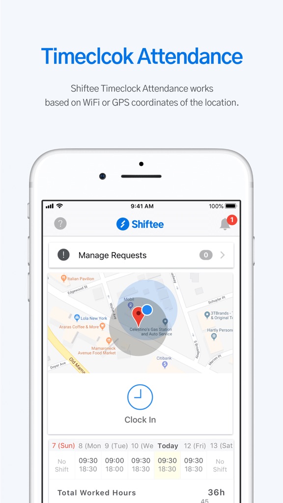 【图】Shiftee – Schedule & Timeclock(截图2) 【图】Shiftee – Schedule & Timeclock(截图2)