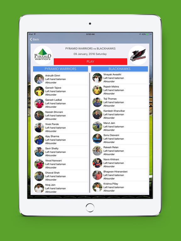 Screenshot #6 pour Cricket Score App