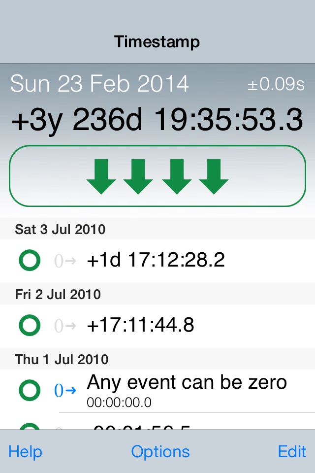 Emerald Timestamp screenshot 4