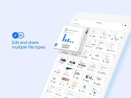 iPad Image of Google Docs: Sync, Edit, Share