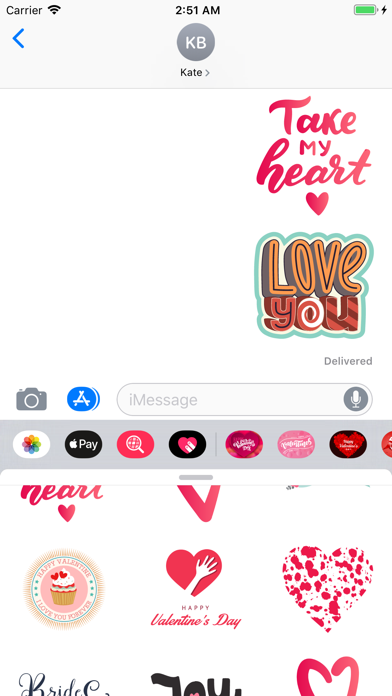 Valentines Day Love Stickers screenshot 3