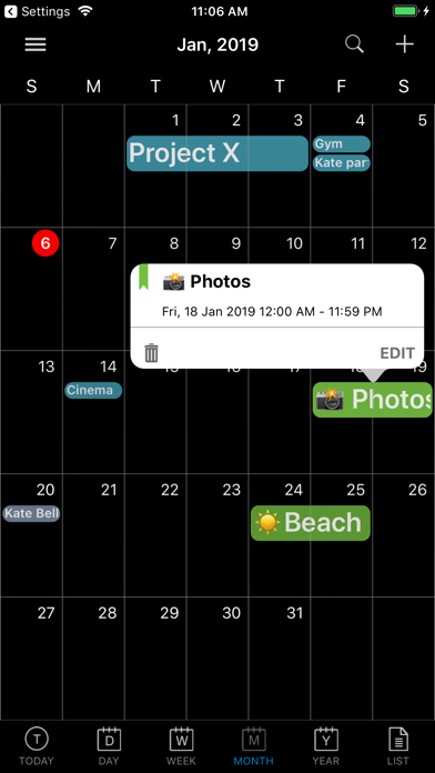 CalendarBlack Pro screenshot 3
