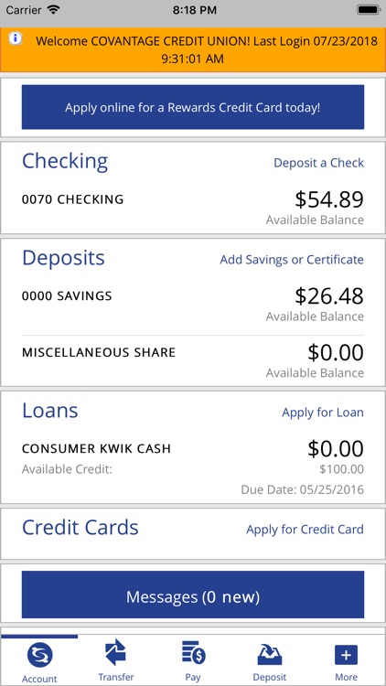 CoVantage Credit Union