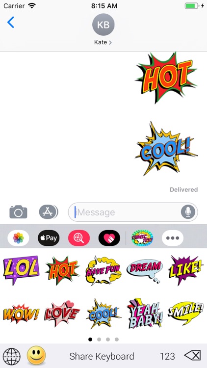 SlangMOJI - Comic Text Emojis screenshot-3