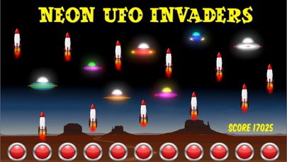 Neon UFO Invaders Pro Screenshot 5