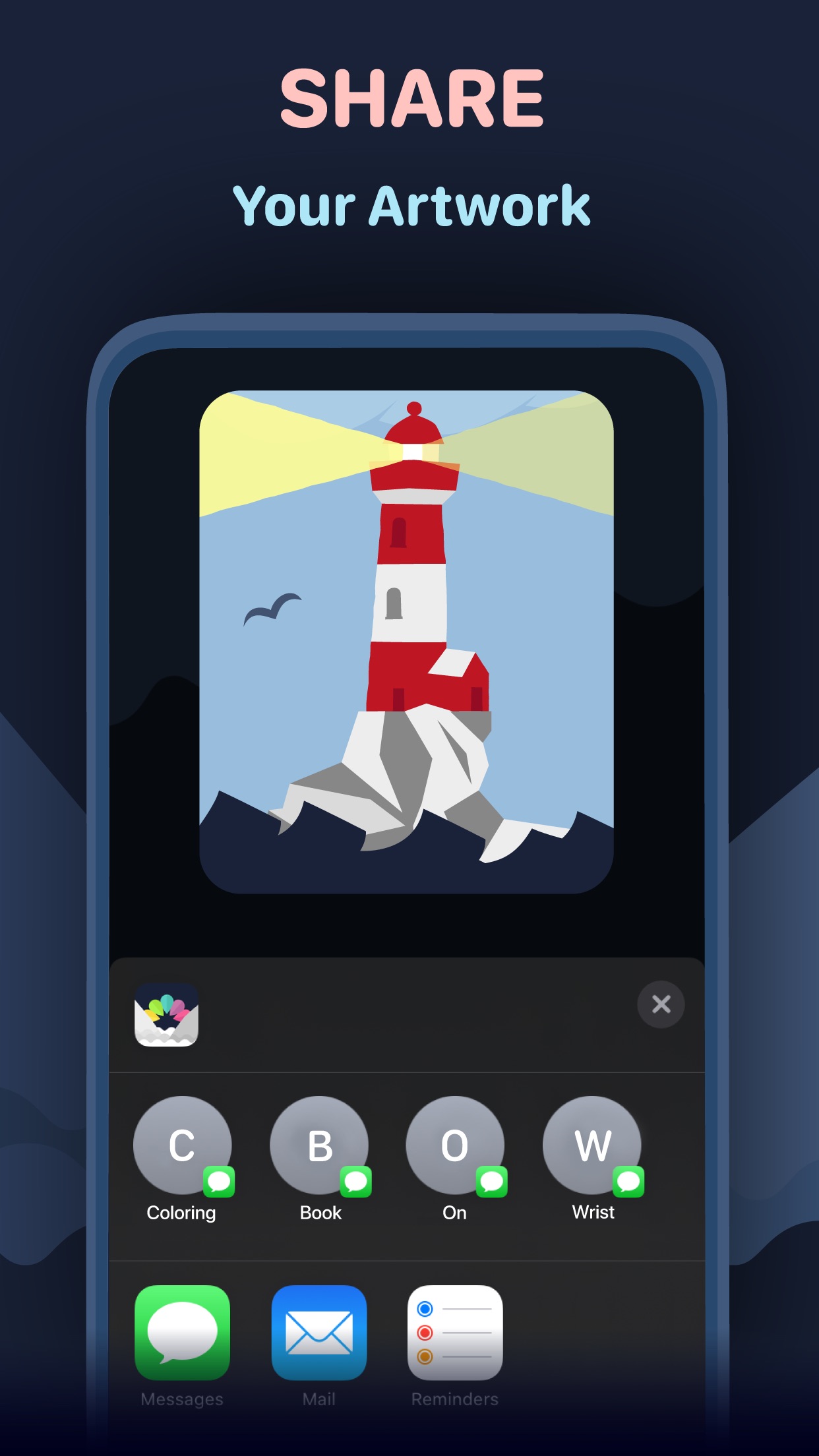 Screenshot do app Coloring Watch