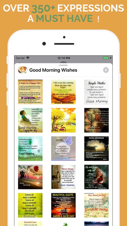 Good Morning Wishes Stickers