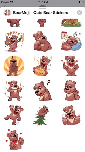 BearMoji - Cute Bear Stickers(圖5)-速報App