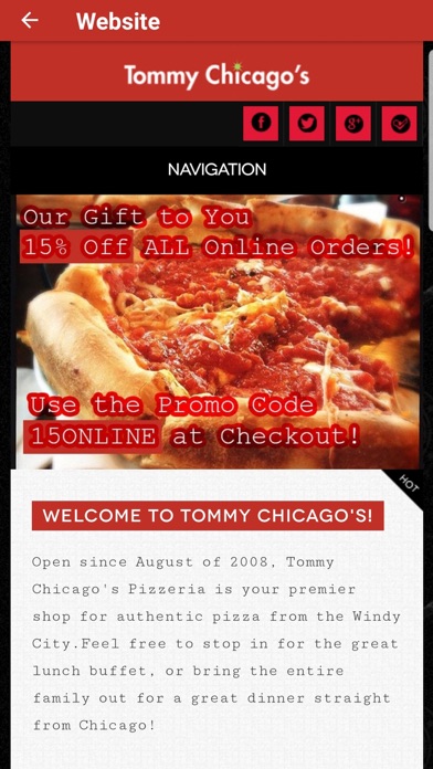 Tommy Chicagos Pizza screenshot 3