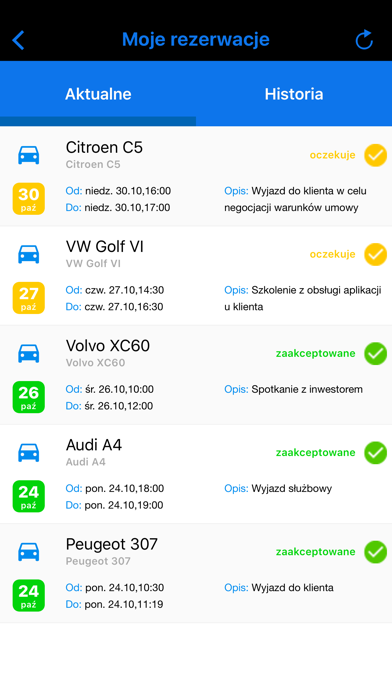 How to cancel & delete MyCar Rezerwacja pojazdów from iphone & ipad 2