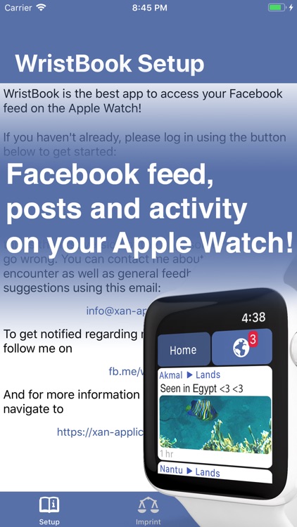 WristBook for Facebook