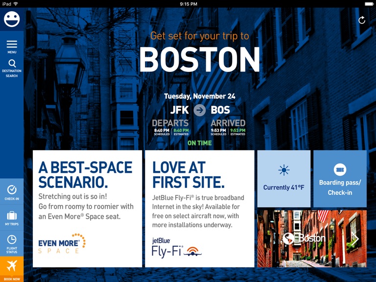 【图】JetBlue – Book & manage trips(截图3) 【图】JetBlue – Book & manage trips(截图3)