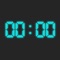 A big number digital stopwatch