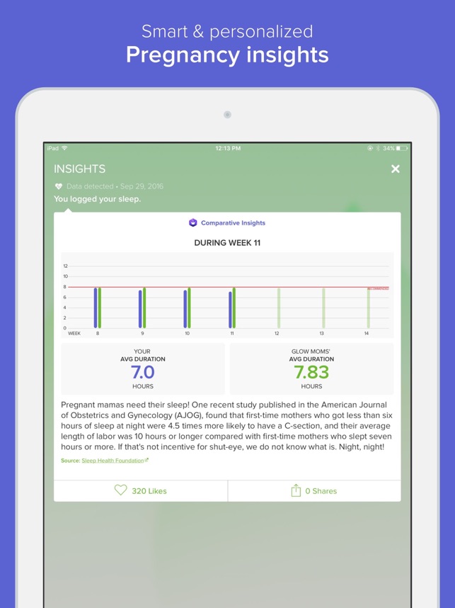 glow nurture pregnancy app