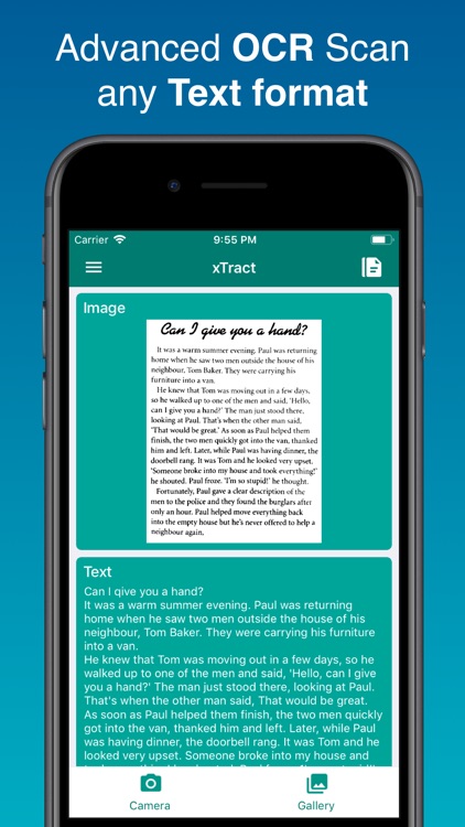 xTract - OCR scanner & reader
