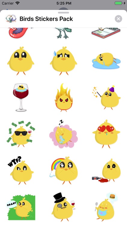 Birds Stickers Pack