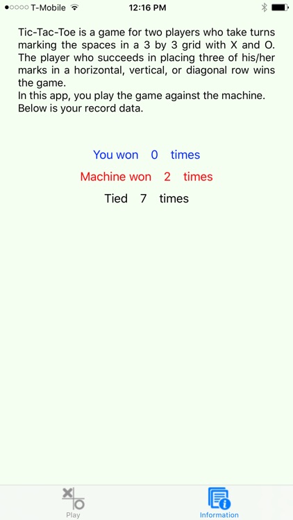 Tic-Tac-Toe against machine