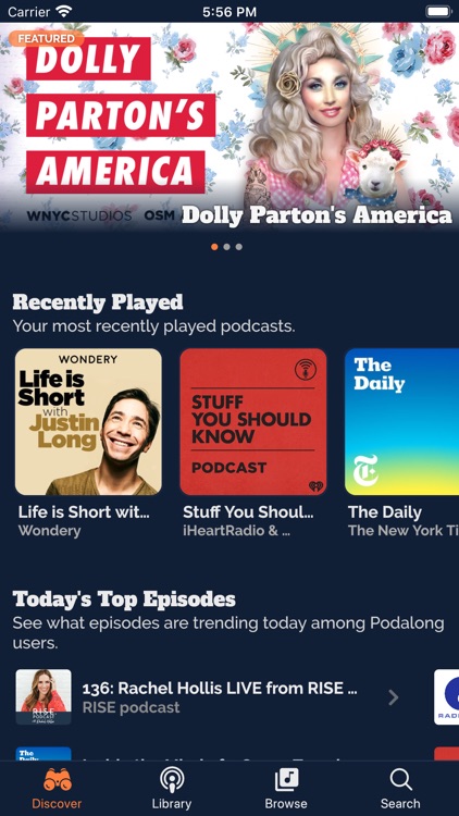 Podalong Podcast Player