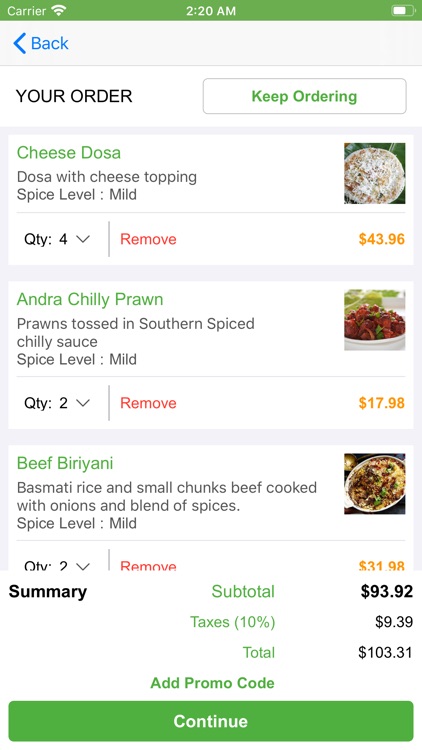 Curry Leaves Indian Cuisine screenshot-3