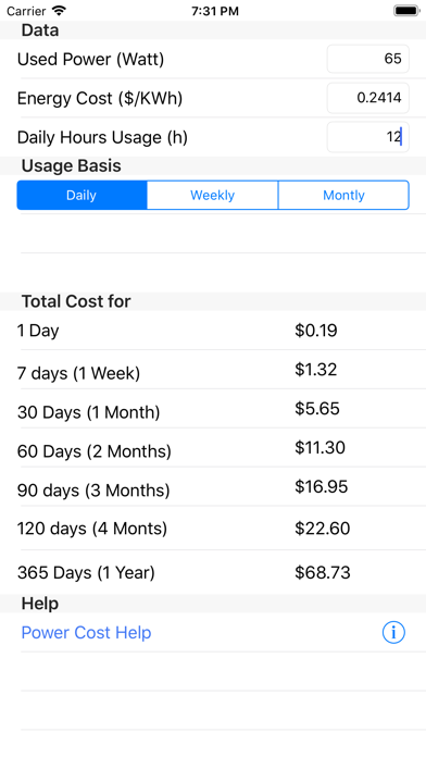 How to cancel & delete Power Cost from iphone & ipad 4