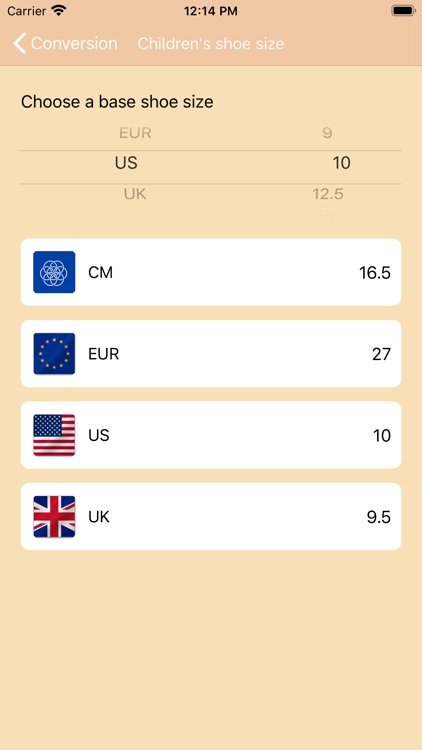 Shoe Size Guide screenshot-3