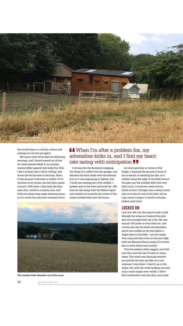 Sporting Rifle Legacy Subs