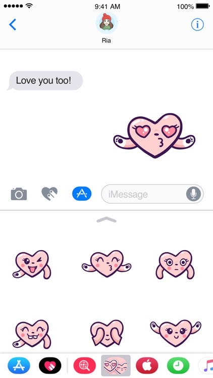 Adorable Heart Stickers