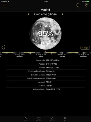 Captura de Pantalla 1 Las fases lunares de la Luna iphone