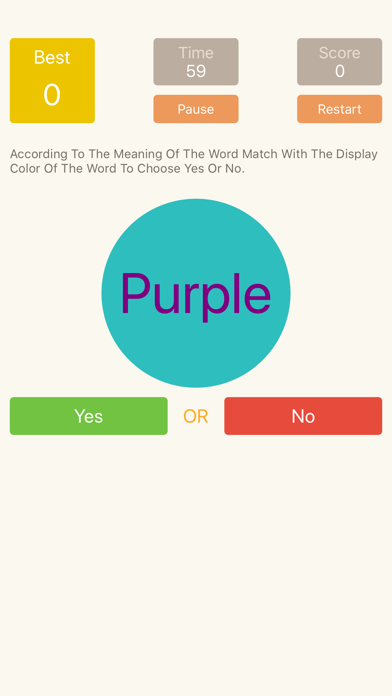 How to cancel & delete Color Word - Make Right Choice from iphone & ipad 2