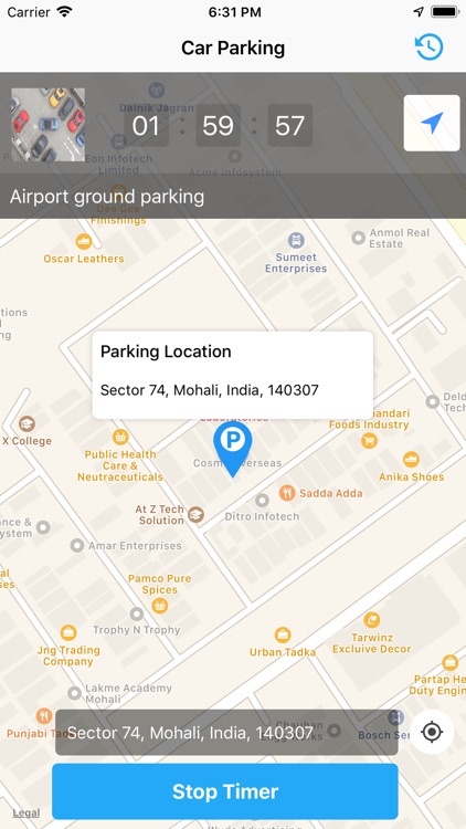 Car Parking Tracker