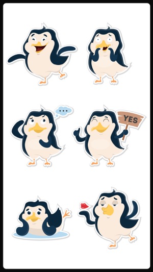 Funny Penguin Emojis Stickers(圖1)-速報App