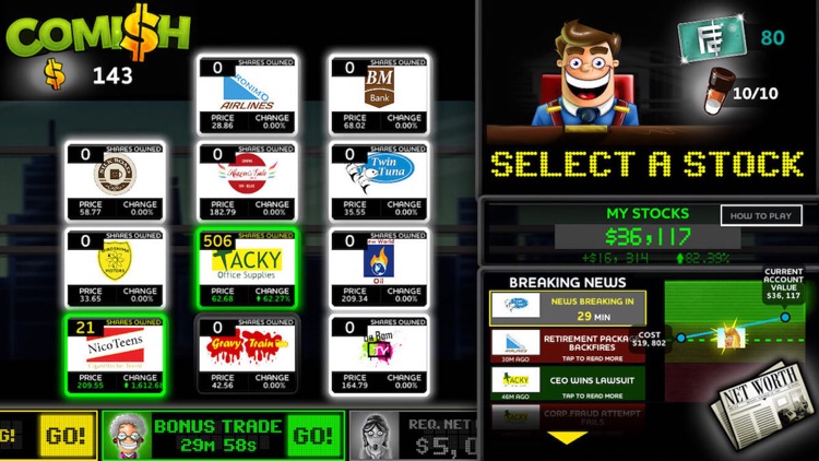 Comish: Stock Market Simulator screenshot-4