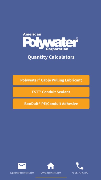 Polywater Product Calculators