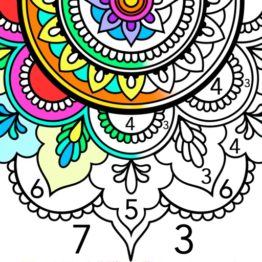 Download Mandala Color by Number by Olga Bagryanskaya