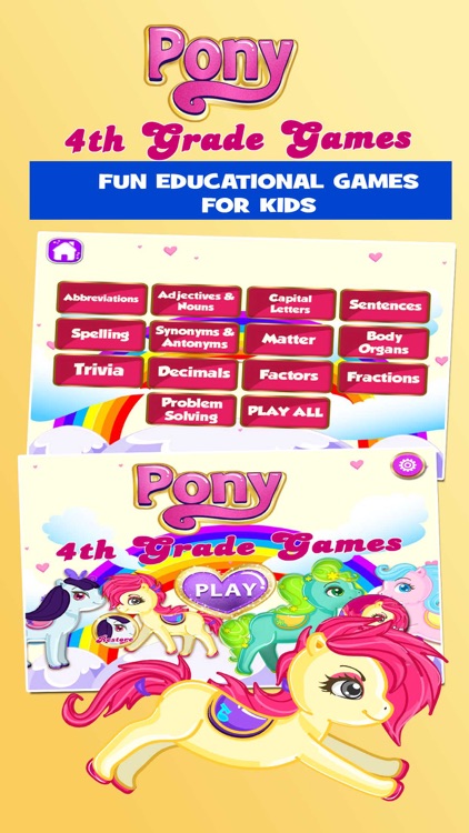 Fourth Grade Pony School Games