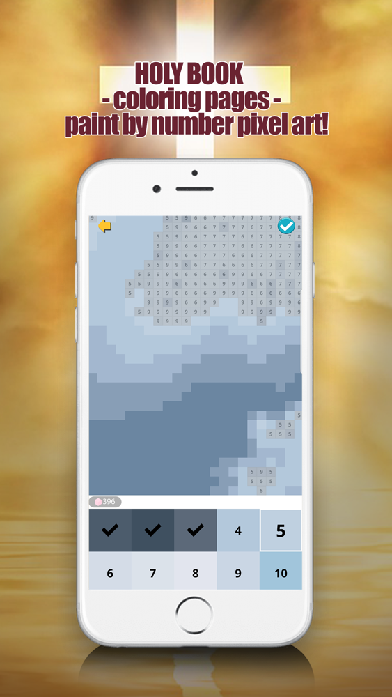 Bible Coloring By Number App for iPhone Free Download Bible Coloring