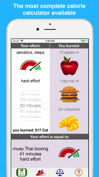 calorie burn calculator - for sports, home, work and other activities Screenshot 1