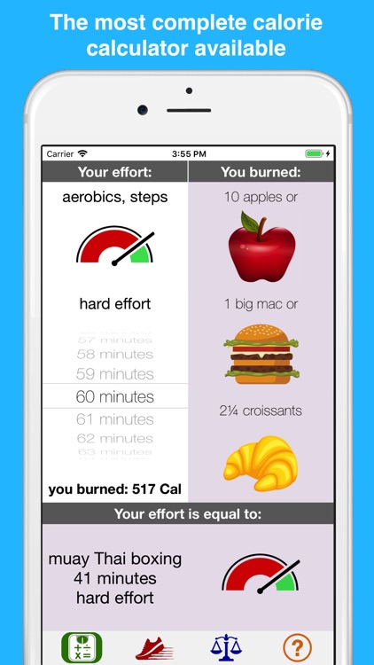 Calorie burn calculator