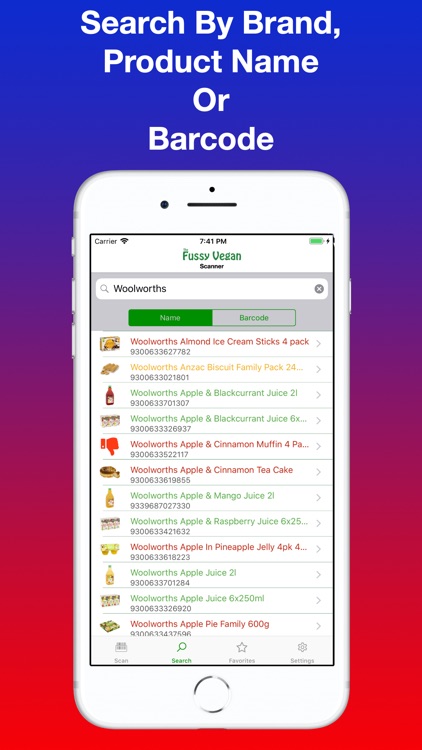 Fussy Vegan Scanner