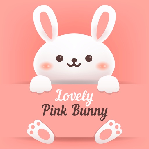 The Lovely Pink Bunny Stickers